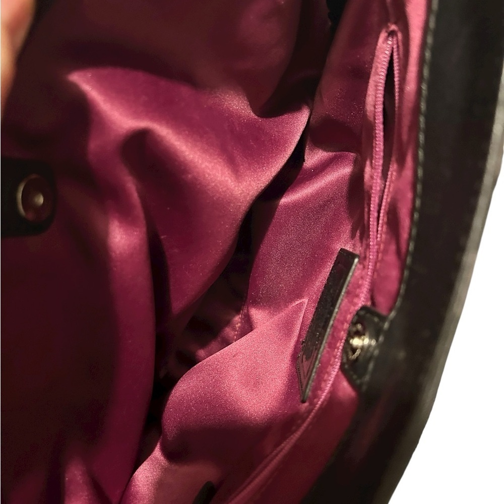 COACH Madison Kimberly Carryall Black Signature Canvas Leather Silver VGC - Picture 8 of 13